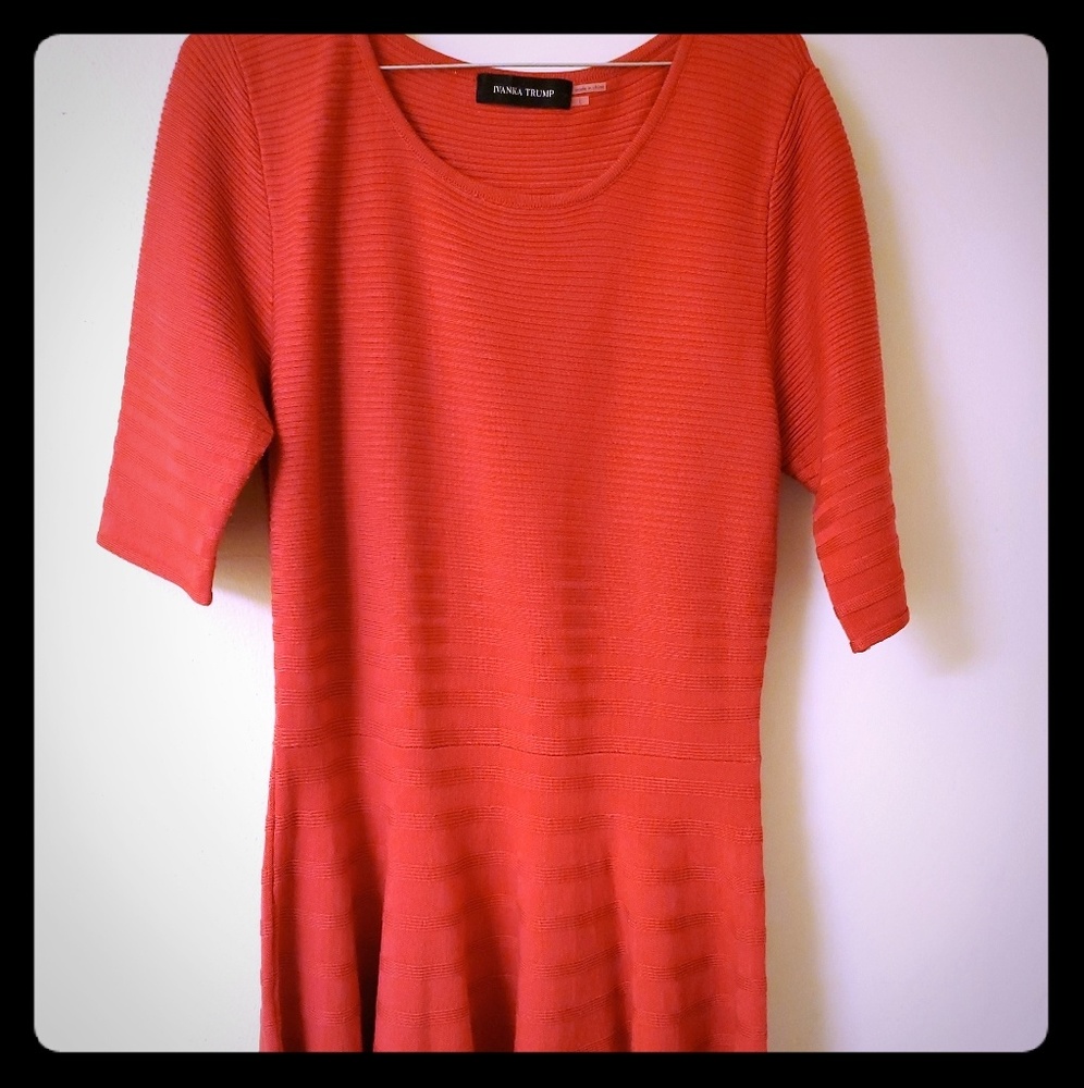 Ivanka Trump pink cotton dress